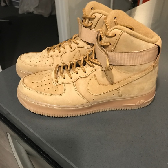 NIKE AIR FORCE ONE'S FLAX SIZE 6 - Picture 3 of 6